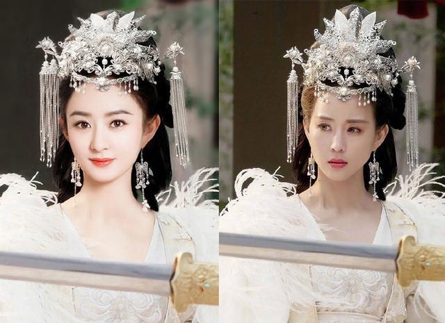 赵丽颖与十位女星穿同款古装,胜了前九个,输给了她