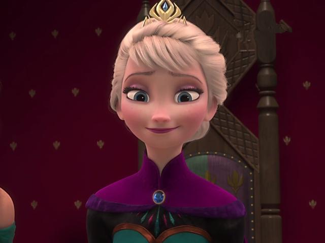 迪士尼公主艾莎的四个发型，盘发如王后，扎马尾的艾莎最罕见