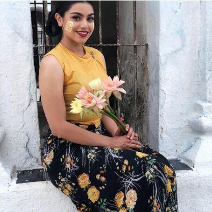 出生缅甸瓦城的美女模特,美国打拼多年,自称最想念鱼虾酱