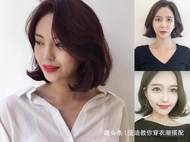 2019年最受欢迎的发尾外翘短发圆脸小脸的女生都适合剪