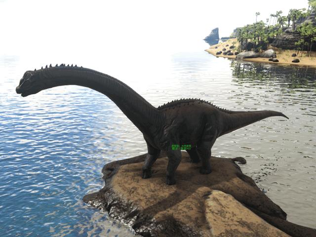 方舟 目前最大的食草系恐龙 几脚就能踩死你 却