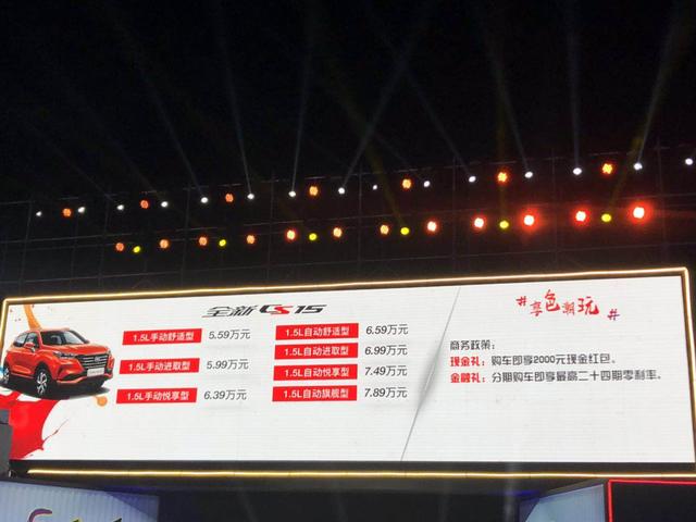 ���ۼ۽�5.59�򣬵�����Ҫ�������У�ȫ�³���CS15��ʽ����