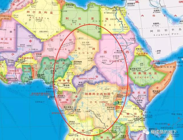 世界地理第85篇:中非8国主要省份和城市分布图