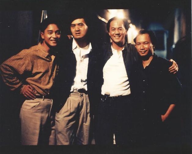 罕见的英雄本色幕后照:张国荣迷人,周润发帅气,狄龙笑