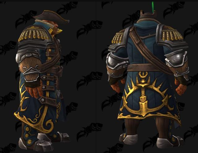 魔兽世界8.1:库尔提拉斯传承护甲已做完,男版还行,女版有些怪