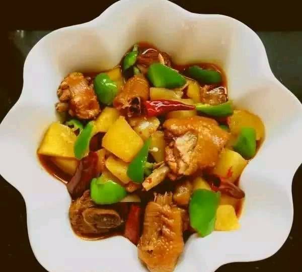 大盘鸡做法，香死了，好吃开胃