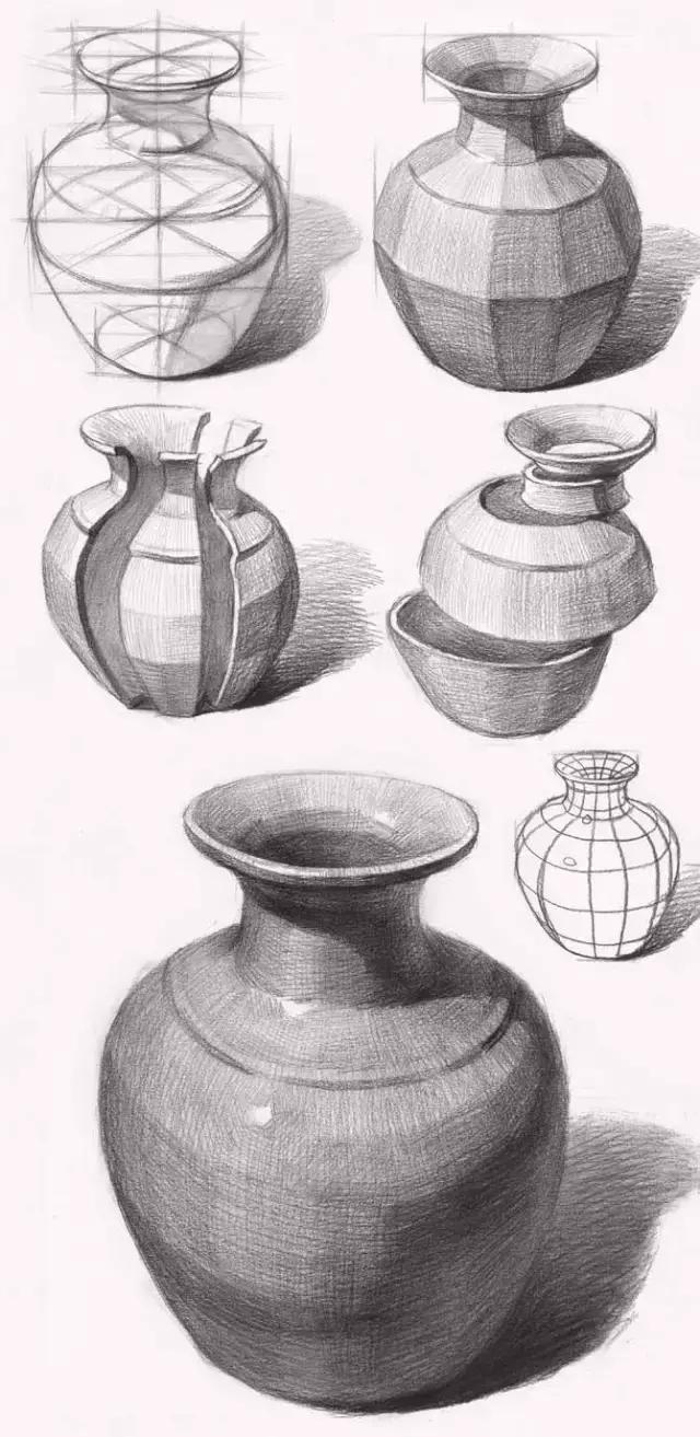 罐子素描色彩考题里都出现，你还不快巩固学一下?