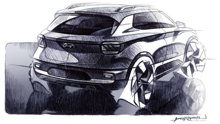 纽约车展亮相 现代发布全新小型SUV设计图