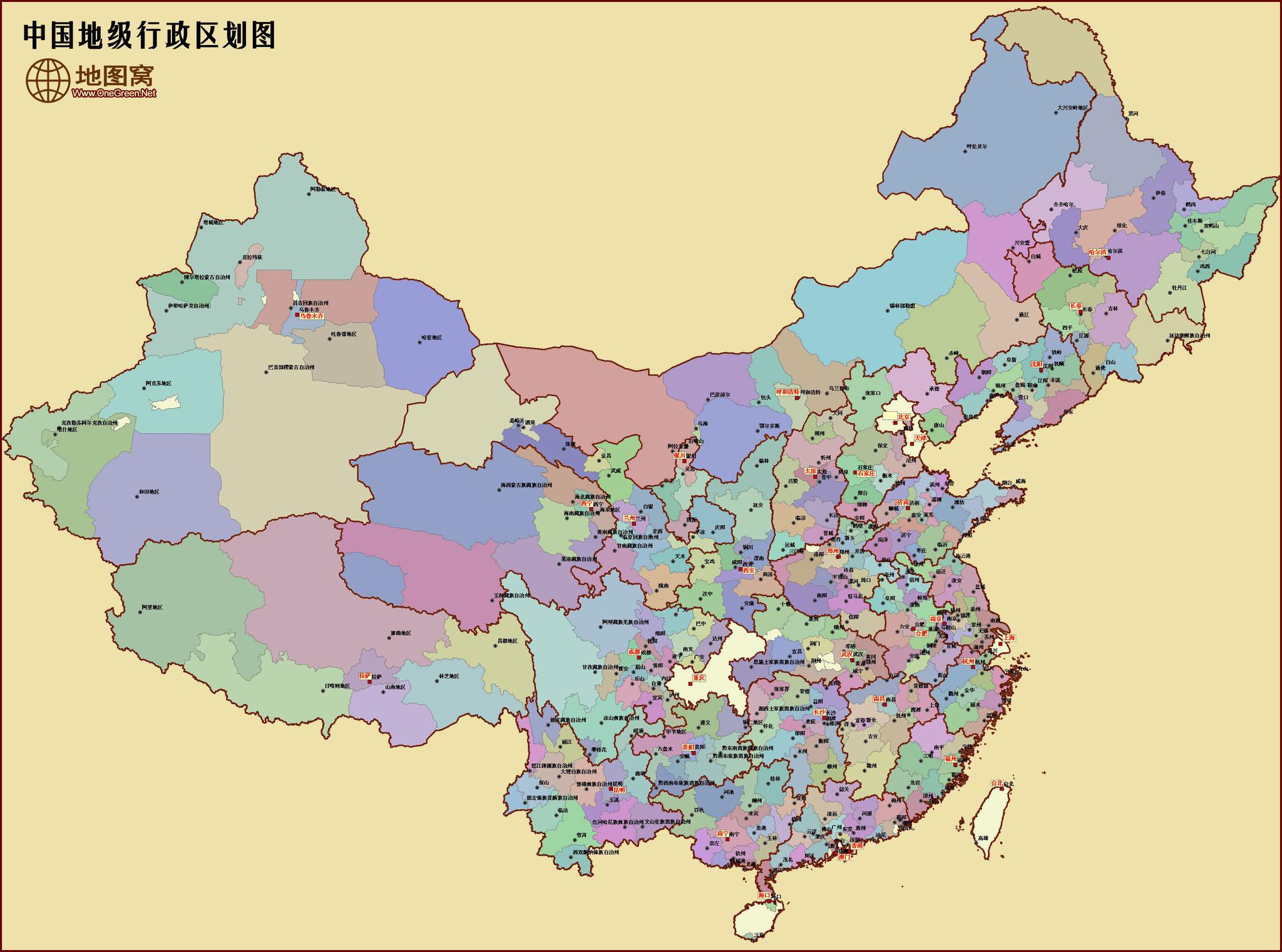 方舆 - 区划改革 - 中国县级政区分类全图（2021-03-21） - Powered by phpwind