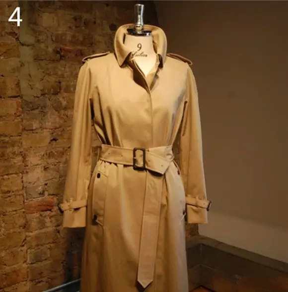 女式风衣腰带系法_风衣腰带蝴蝶结的系法(3)