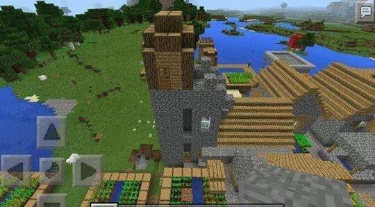 Minecraft 村子里有要塞 要塞旁是神殿 这个种子不一般
