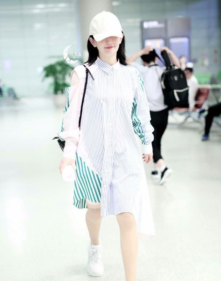 谢娜机场照最新2018图片