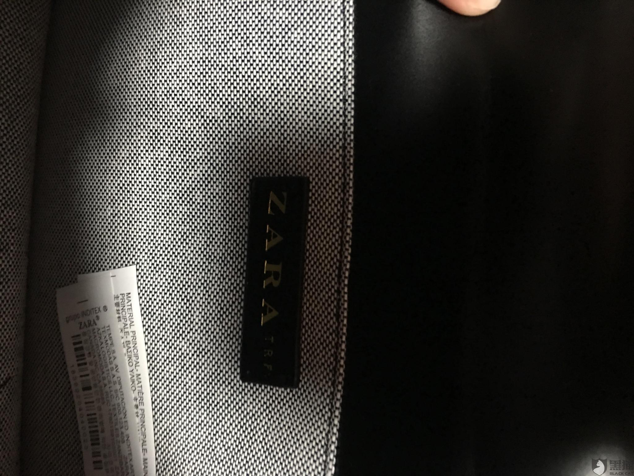 黑猫投诉:本人收到ZARA包京东不承认说我们卖