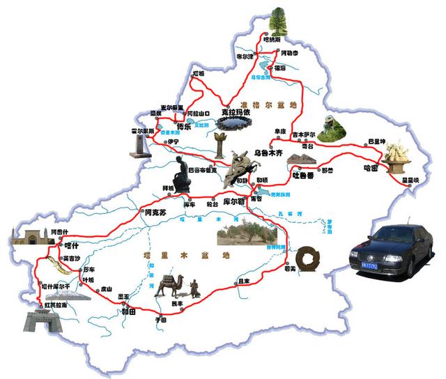 新疆35条自驾地图汇总:每一条都美得不可思议