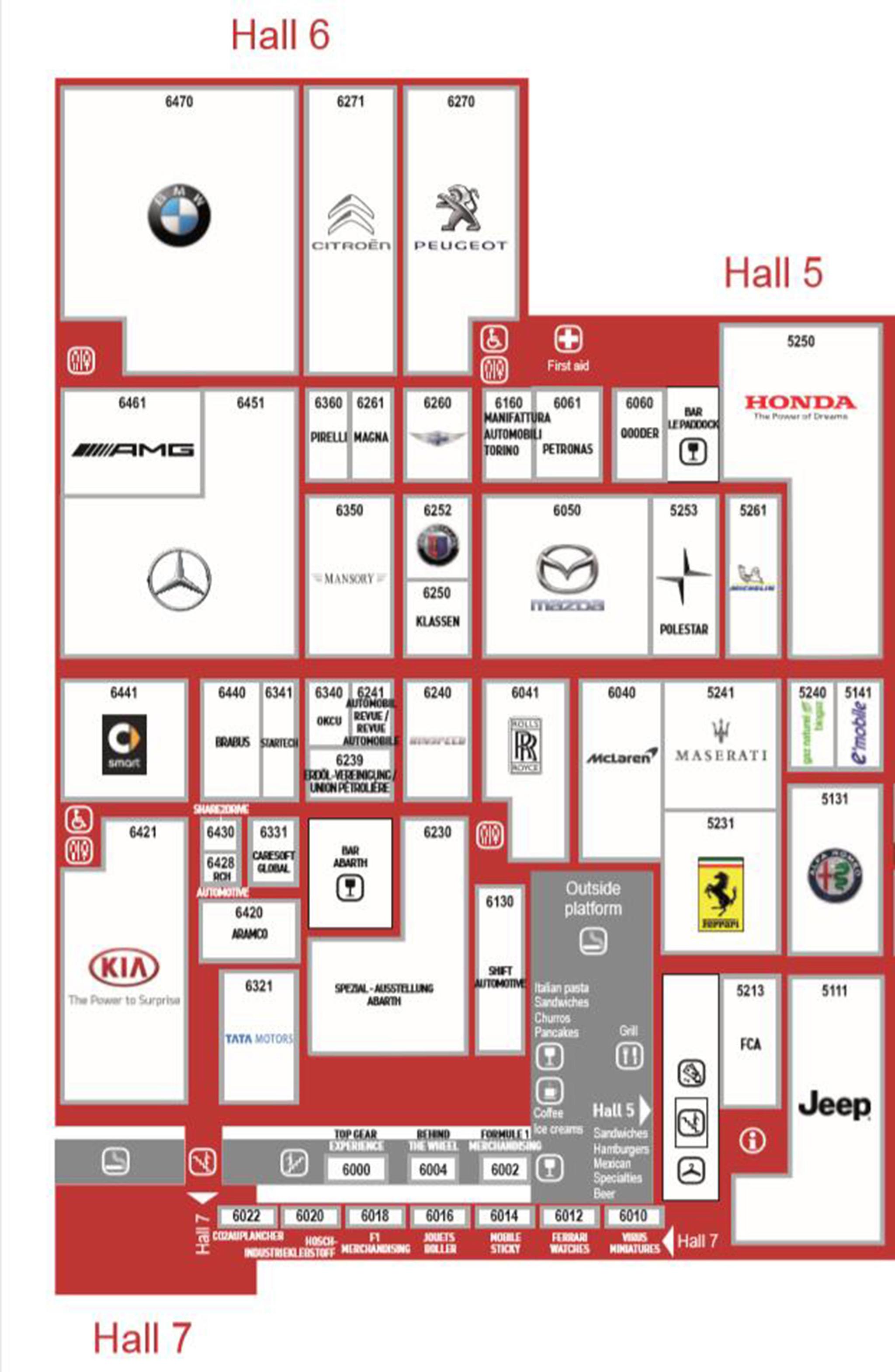 2019年日内瓦车展-展位图公布,六款最值得期待概念车前瞻!