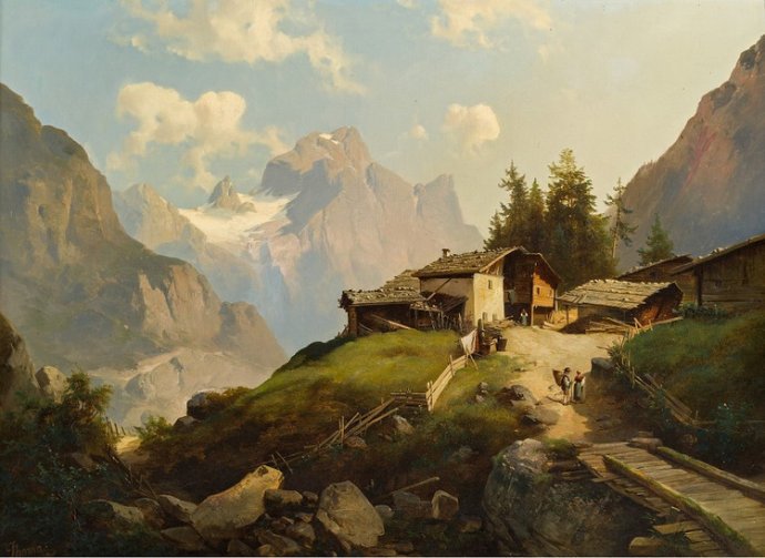奥地利画家约瑟夫.托马雅戈尔油画风景作品欣赏