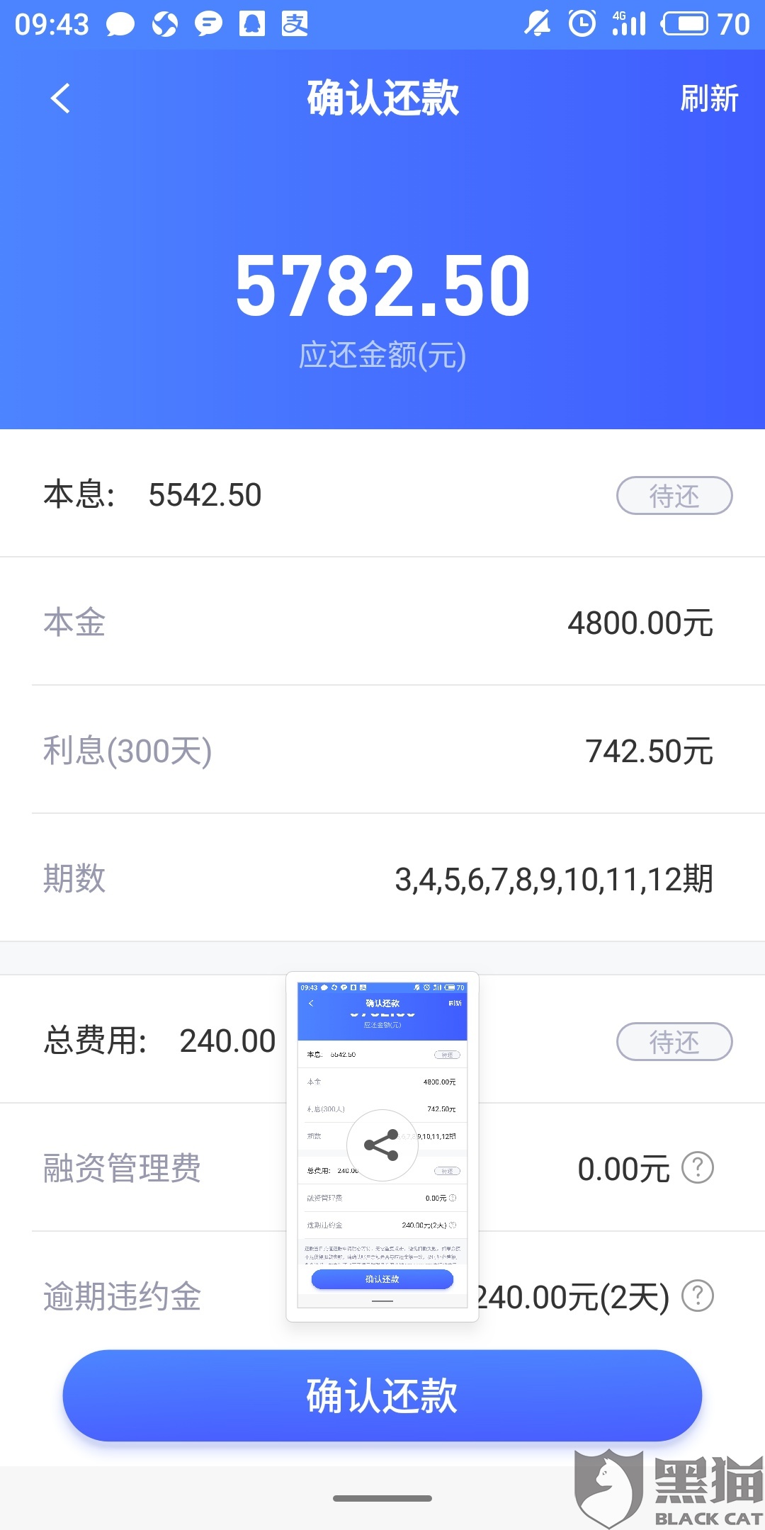 黑猫投诉:高利贷,套路贷,暴力催收