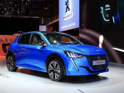 标致e-208首发亮相日内瓦车展，NEDC续航里程450km