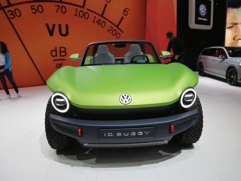 大众ID. BUGGY纯电动沙滩概念车，重磅亮相日内瓦车展！