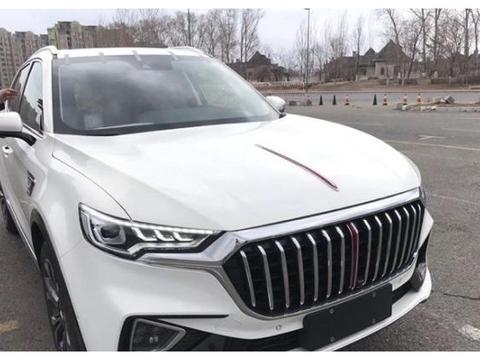 离上市不远了? 首台一汽红旗HS5白色实车上路