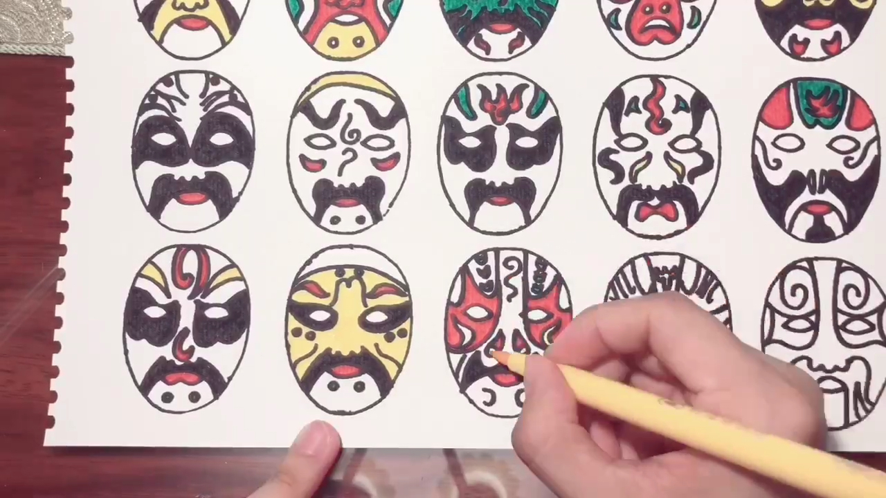 好玩了我的家 儿童画京剧脸谱,国粹文化从小了解一下