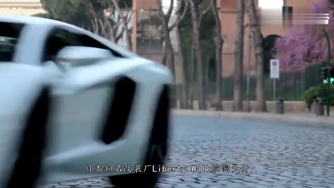 迷你敞篷版兰博基尼，原谅绿的跑车车身，原来是辆四轮摩托车