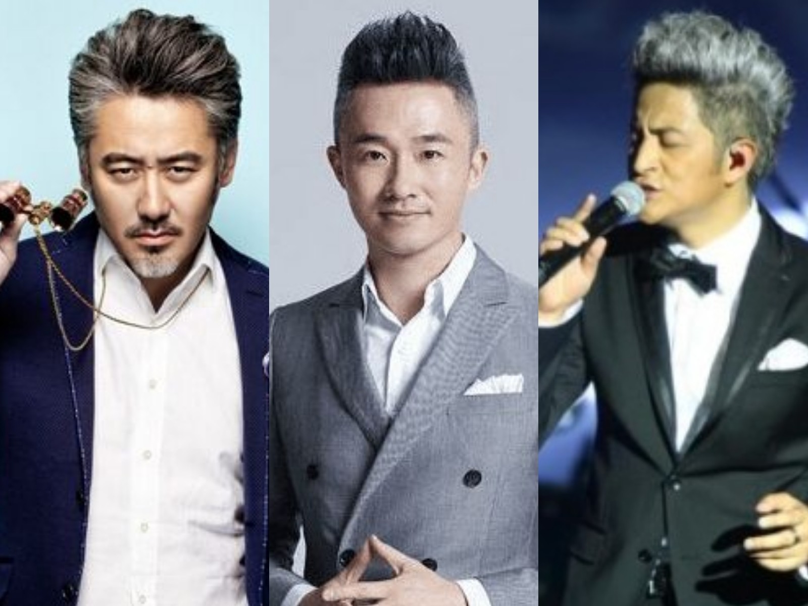 中年男士白发太多担心染发伤身体,这几款发型不染发更显年轻帅气