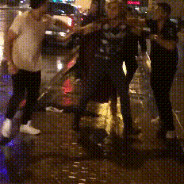【搞笑gif】这位猫大嫂造型不错啊