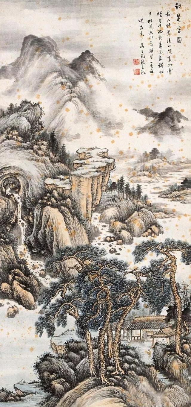 张石园民国山水画大家海上著名书画家作品欣赏