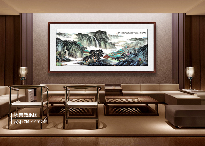 家里客厅挂什么画好 山水字画美景旺财风水好|客厅|山水|国画_新浪新闻