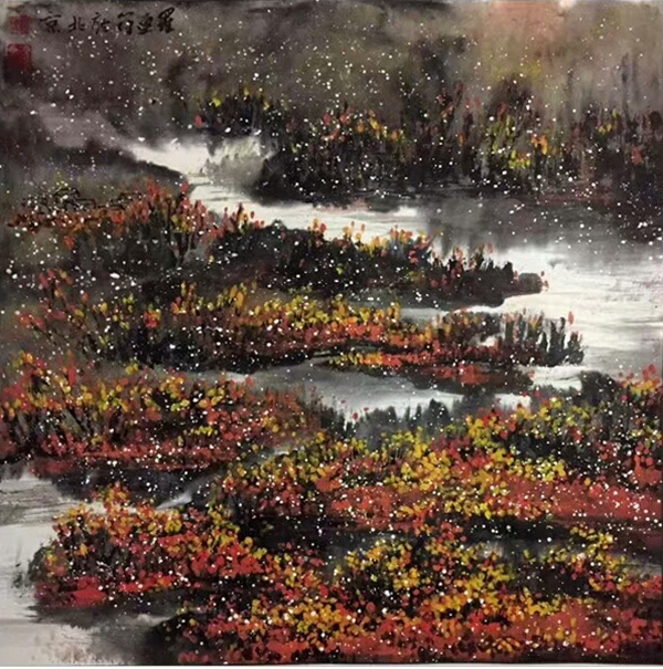 罗连筠受邀参加2019中国书画春晚榜样大拜年