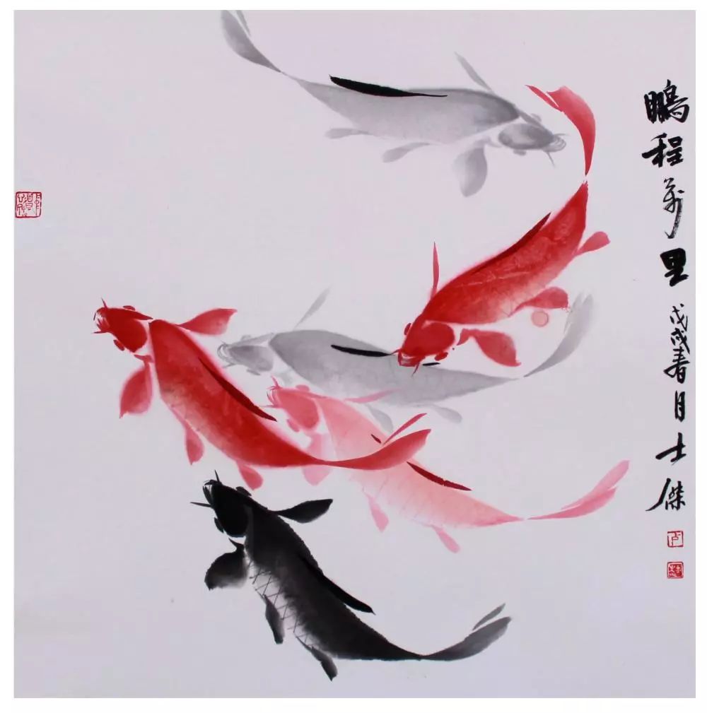 画家卢士杰:掌握八字要领,您画的鱼也会活灵活现