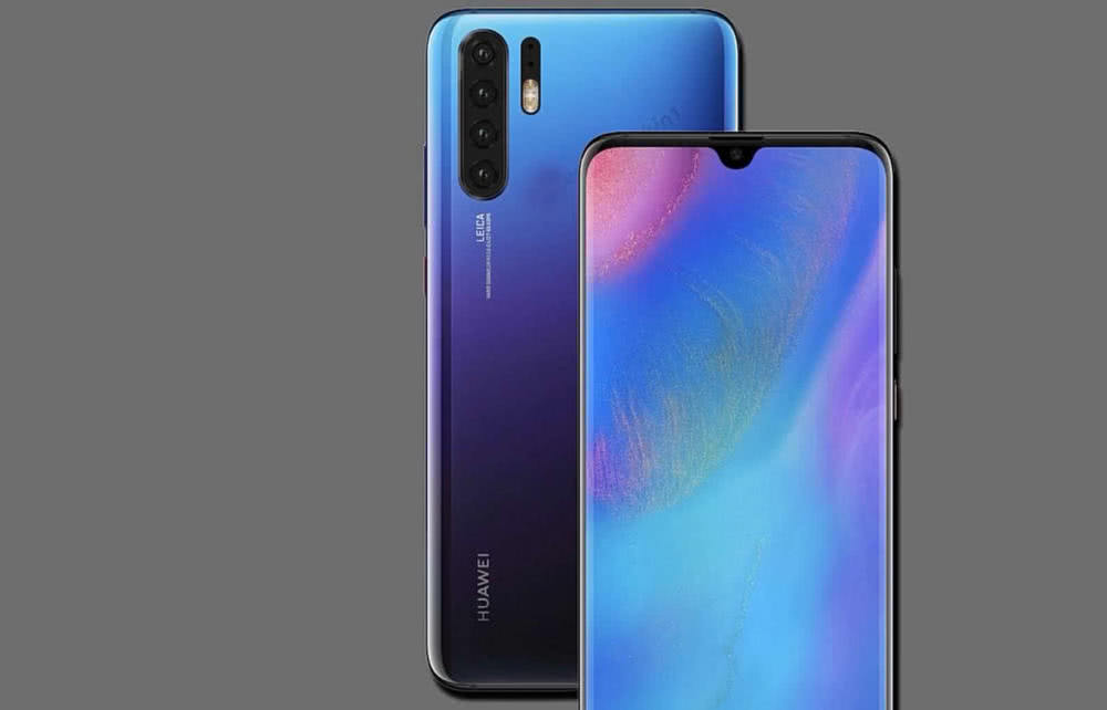 p30pro水滴屏,p30pro碎屏 华为p30pro概念图:夸张的四镜头 漂亮的水滴屏