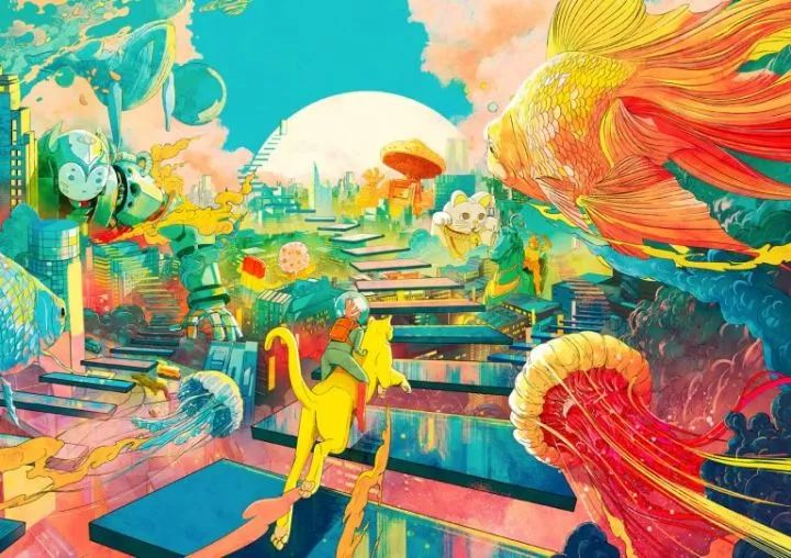 伦敦艺术家把传统艺术和数字绘画相结合,奇幻插画令人