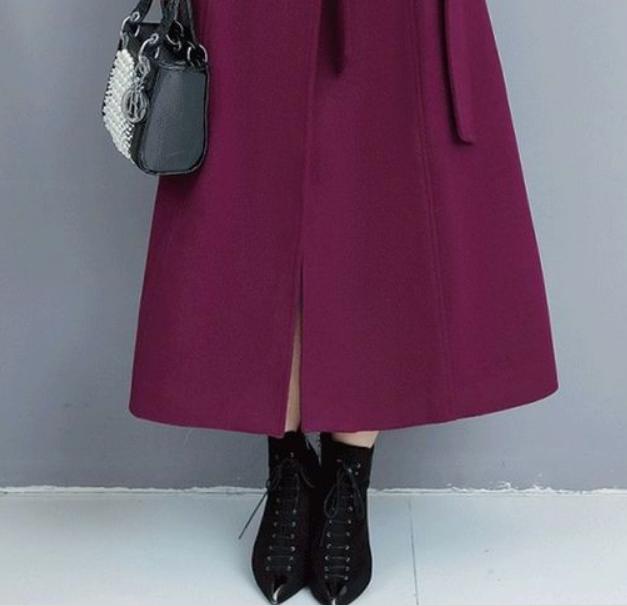 今冬超火的:高级羊毛裙,搭双短皮靴,不厚不薄