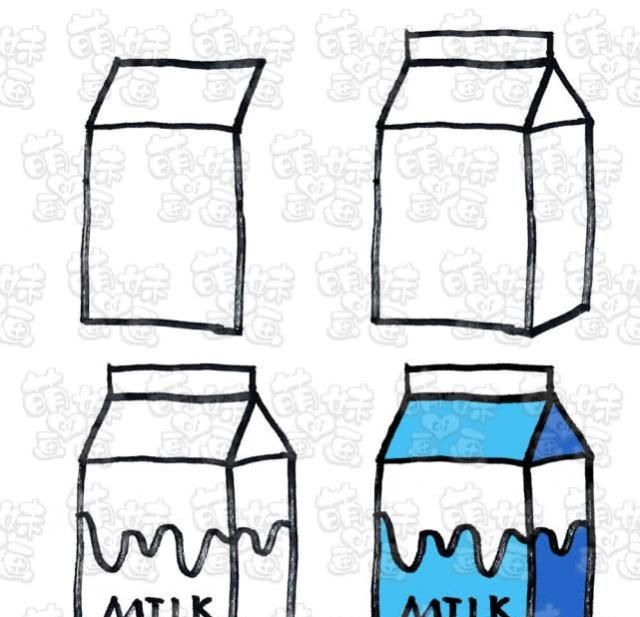 美味又可爱的早餐简笔画,画在手账或手抄报上吧