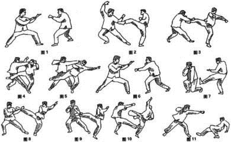 古代流传下来,在实战技击中以快打快让人防不胜防的拳法