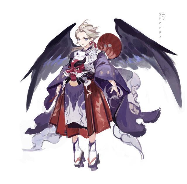 阴阳师少羽大天狗原画师公开原稿设定图 六只超萌小天狗我全都要
