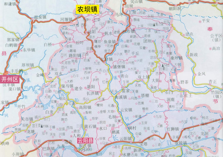 县地图 重庆云阳县社保局的地址是云阳县双江街道办事处大雁路269号