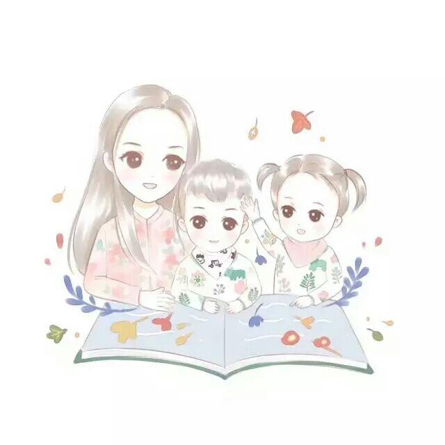 唯美微信头像:一家三口和一家四口