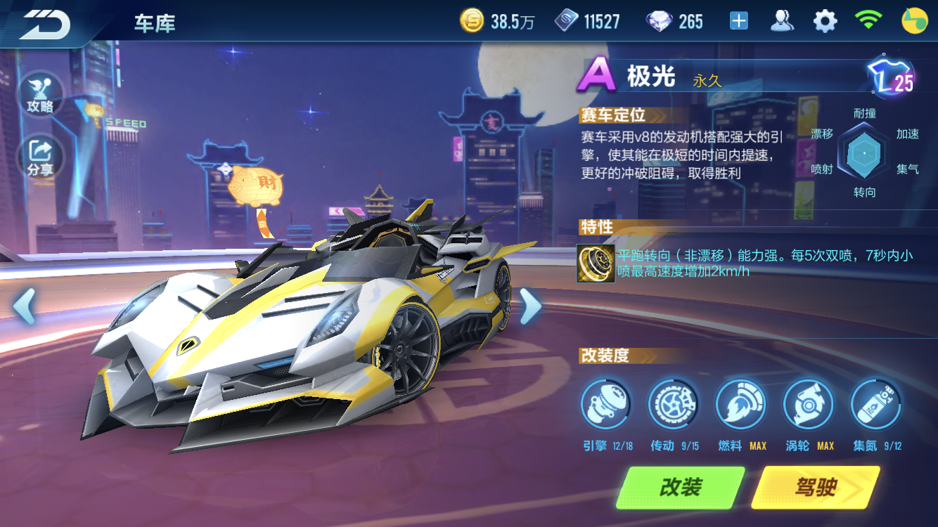 QQ飞车手游:道具赛车排名,点券车仅两辆上榜,天启依旧第一!