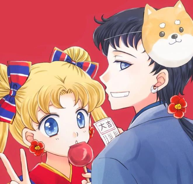 来单挑,输了你嫁我,赢了我娶你!《美少女战士》情侣头像送上|美少女