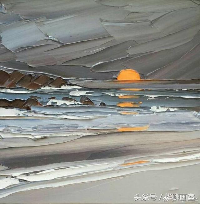 很“贵”的画 MatthewSnowden 刮刀油画作品-华卿画室