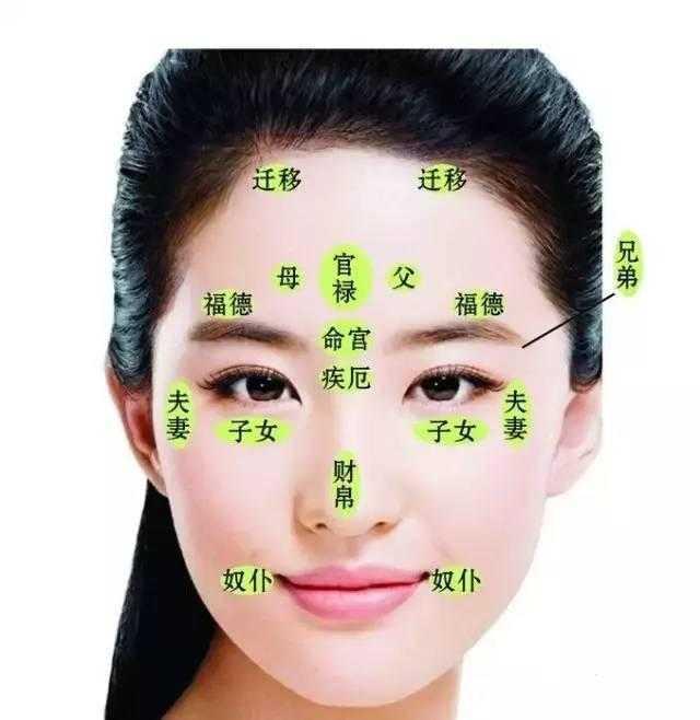 男女面相十二宫精简分析