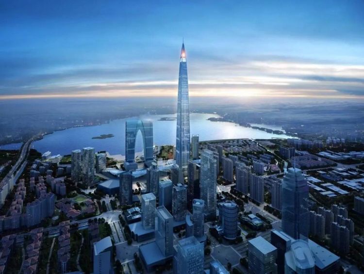中国5462亿米大厦图片,10000米摩天大楼 苏州要建中国最高楼,高度达729米,比上海中心大厦高