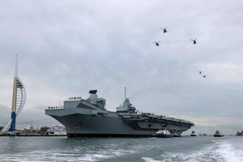 英国伊丽莎白号、威尔士亲王号二艘航母将于2019年进行海试