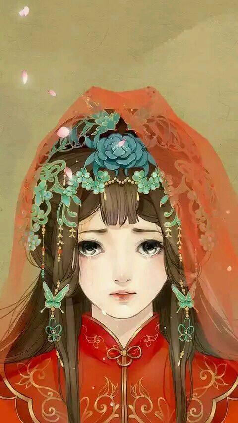 为君十里铺红妆,二次元古风嫁衣美人魅惑众生|二次元|凤冠霞帔|嫁衣