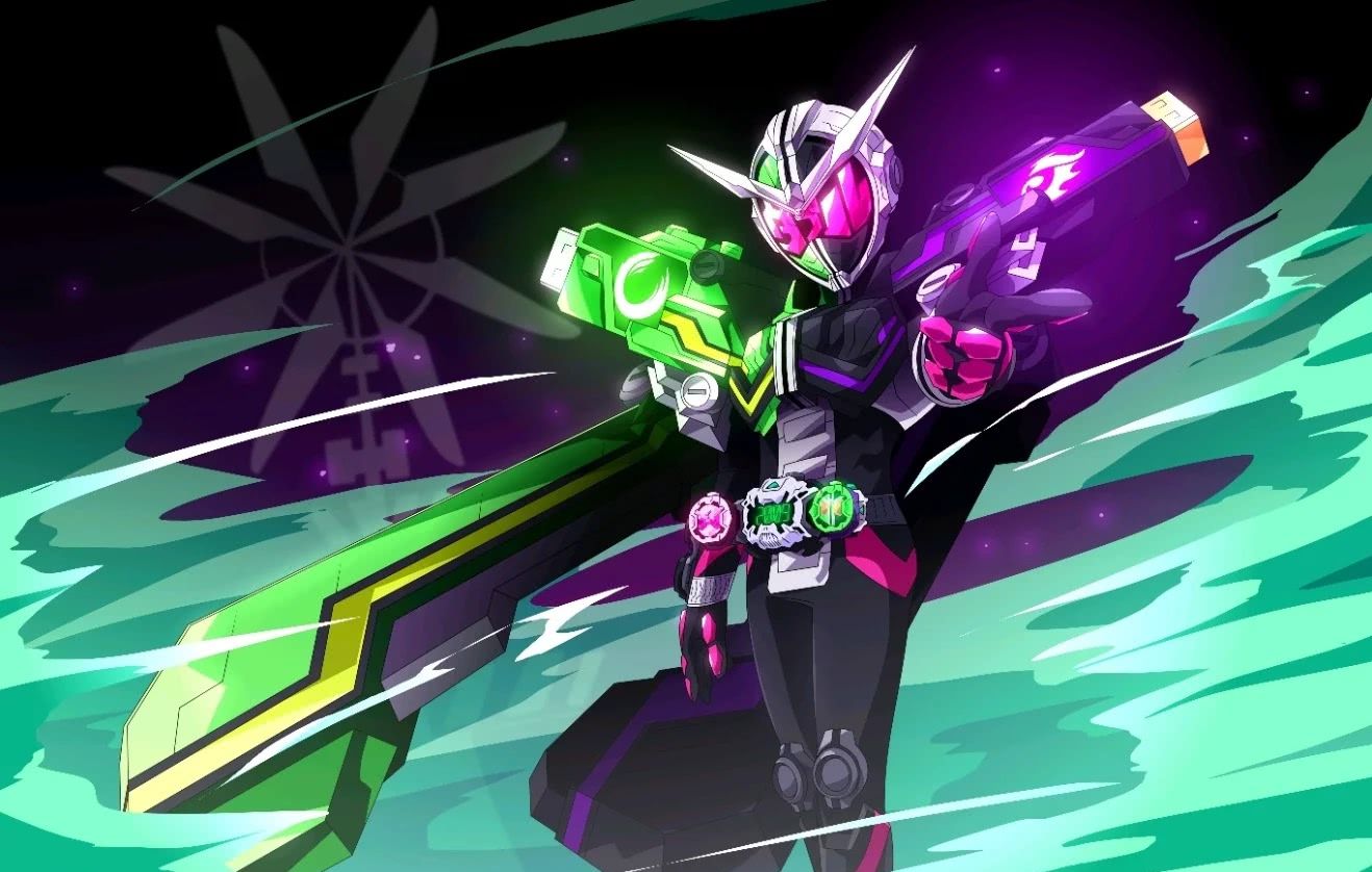 假面骑士动画壁纸#图二小哥哥是拿着帽子,就开始变身,真神奇