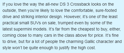 给DS 3加了两个门,DS 3 Crossback能拯救DS品牌的销量吗