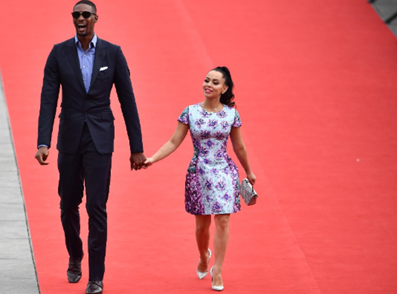 nba巨星波什与妻子相差42厘米,出现最萌身高差,网友:长腿欧巴
